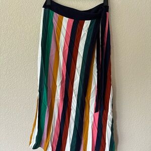 Boden “Portia” Tie A-Line Midi Skirt